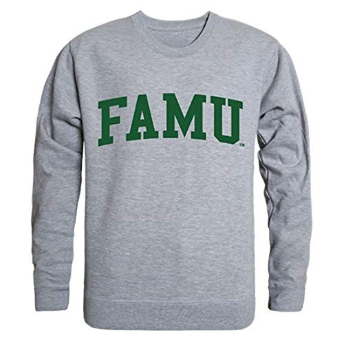 FAMU Florida A and M University Game Day Crewneck Pullover Sweatshirt Sweater Heather Grey XL