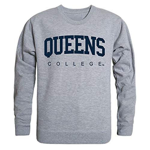 CUNY Queens College Game Day Crewneck Pullover Sweatshirt Sweater Heather Grey XL