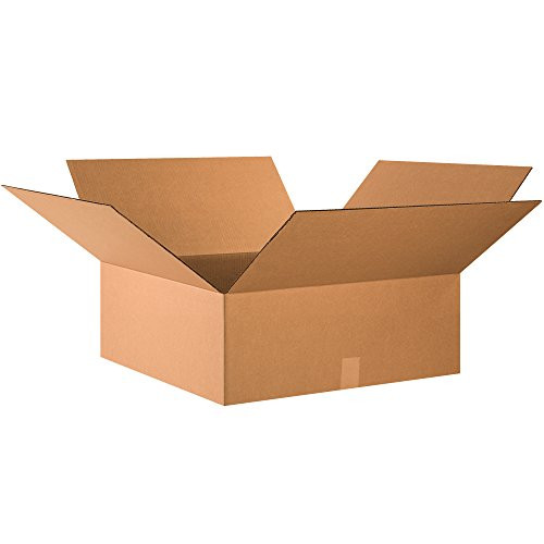 Partners Brand P24249 Corrugated Boxes  24inch L x 24inch W x 9inch H  Kraft -Pack of 10-