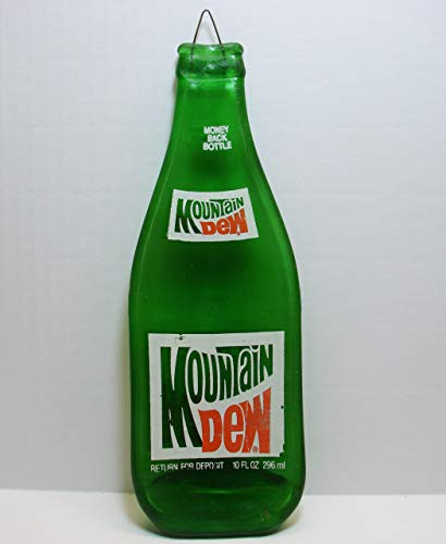 Up Cycled 10 oz Mountain Dew Bottle Melted Flat Display Spoon Rest