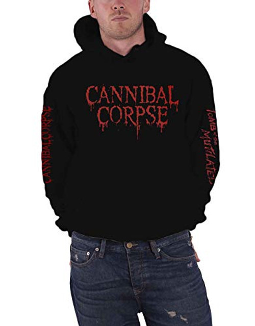 Cannibal Corpse Hoodie Tomb of The Mutilated 2019 Official Mens Black Pullover Size XL
