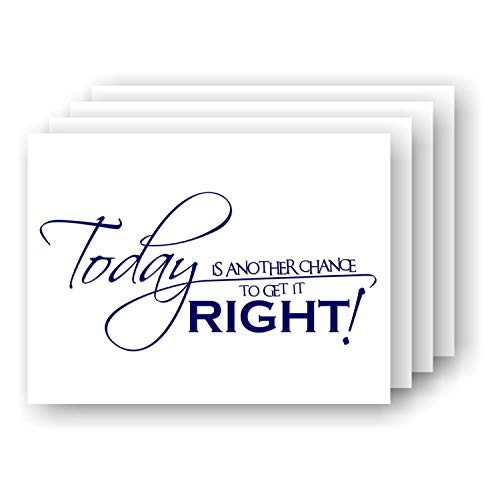 Today is Another Chance to Get It RIGHT  Fitness Motivation Vinyl Wall Decal