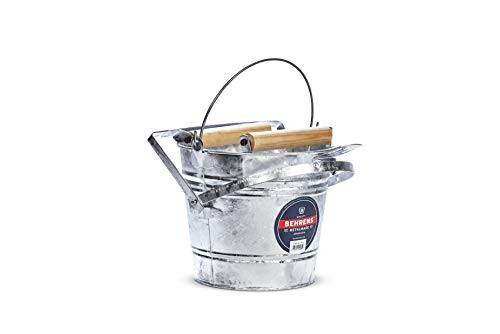 Behrens Galvanized Mop Bucket with Rollers  3-Gallon