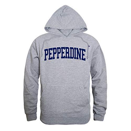 Pepperdine University Waves Game Day Hoodie Sweatshirt Heather Grey Medium