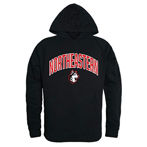 W Republic Apparel Northeastern University Huskies Campus Hoodie Sweatshirt Black Medium
