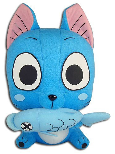 Great Eastern Entertainment Fairy Tail - Happy Collectible Plush Toy, 10"