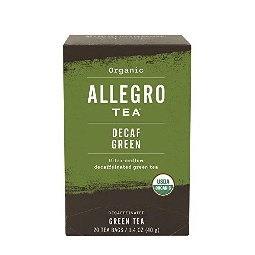Allegro Organic Decaf Green Tea 20 Tea Bags -Pack of 6-