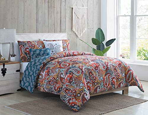 VCNY Home Bree Comforter Set  Twin XL  Red