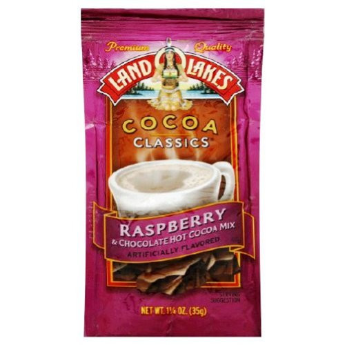 LAND O LAKES Cocoa Classics Chocolate and Raspberry  1.25-Ounce Packages -Pack of 72-