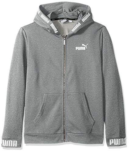 PUMA Men_s Amplified Hooded Jacket  Medium Gray Heather  L