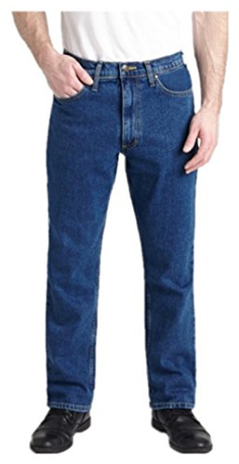 Grand River Medium Stone Stretch Traditional Straight Cut Jeans -33 32  Medium Stone Wash-