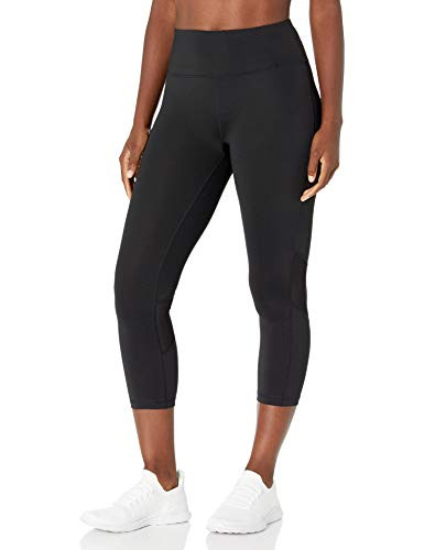 Calvin Klein Women_s Misses Premium Performance Power Mesh Cropped Tight  Black  Large