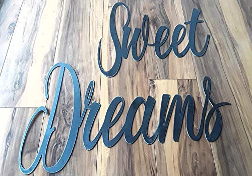 Tamengi Cursive Sweet Dreams Sign  Metal Sign  Metal Wall Art  Custom Cursive Writing  Kids Room Sign  Farmhouse Decor  Nursery Sign  Baby_s Room