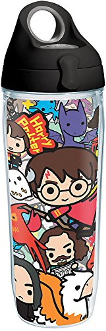 Tervis 1267940 Harry Potter - Group Charms Tumbler with Wrap and Black with Gray Lid 24oz Water Bottle, Clear Tervis 1267940 Harry Potter - Group Charms Tumbler with Wrap and Black with Gray Lid 24oz Water Bottle, Clear