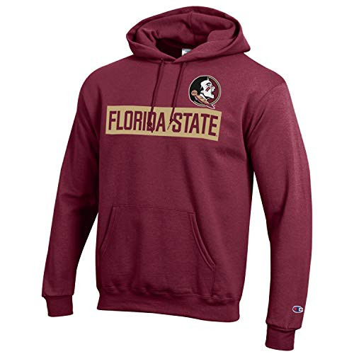 Champion NCAA Mens Team Color Gameday Hoodie Sweatshirt-Florida State Seminoles-Garnet-XL Champion NCAA Mens Team Color Gameday Hoodie Sweatshirt-Florida State Seminoles-Garnet-XL