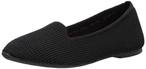 Skechers womens Cleo - Psychic Ballet Flat  Black Black  6.5 US