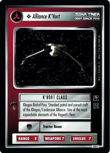Decipher Star Trek CCG 1E MM Mirror Mirror Alliance K'VORT 124C