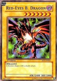 Yu_Gi_Oh! _ Red_Eyes B. Dragon _SD1_EN002_ _ Structure Deck 1  Dragon's Roar _ Unlimited Edition _ Common