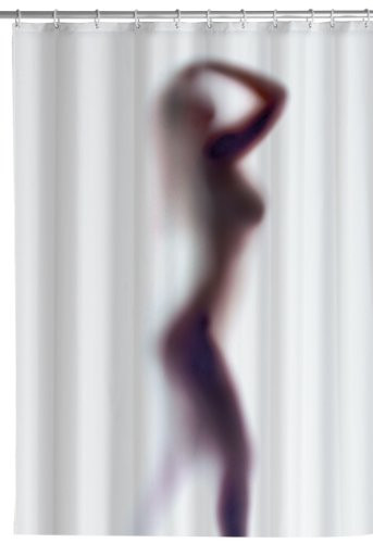 WENKO Silhouette Shower Curtain, White