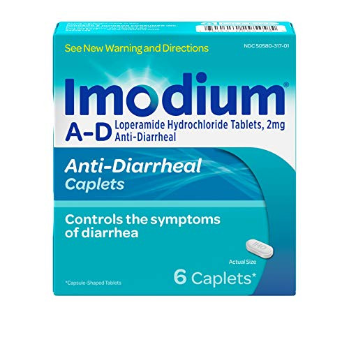 Imodium A_D Diarrhea Relief Caplets_ Loperamide Hydrochloride Anti_Diarrheal Medicine_ 6 ct. _294314_