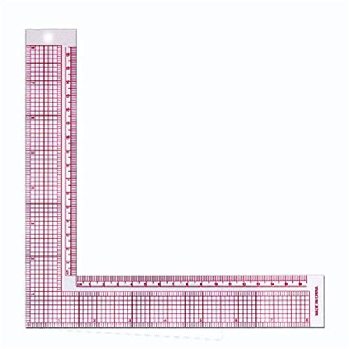 ZYHO Airlove Sewing Ruler_ Plastic L_Square Ruler French Curve Ruler Sewing Measure Professional Tailor Craft Tool Tailor Drawing_Tailor Ruler Craft Tool