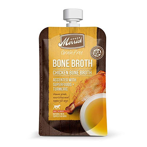 Merrick Bone Broth All Life Stages Dog Food Topper Chicken 7 oz Pouch Merrick Bone Broth All Life Stages Dog Food Topper Chicken 7 oz Pouch