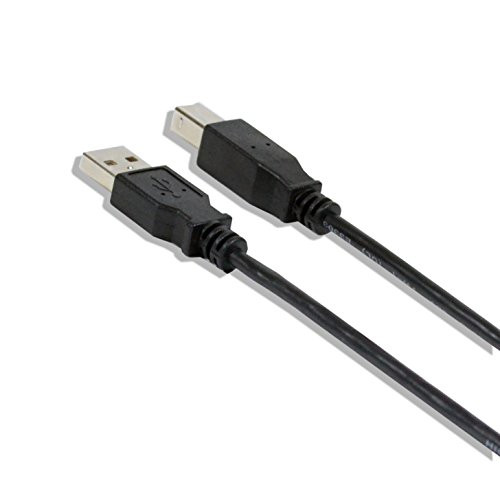 6FT 28AWG USB 2.0 Version A Male to B Male HIGH Speed 480 MBPS Printer Scanner Cable UL Listed Black