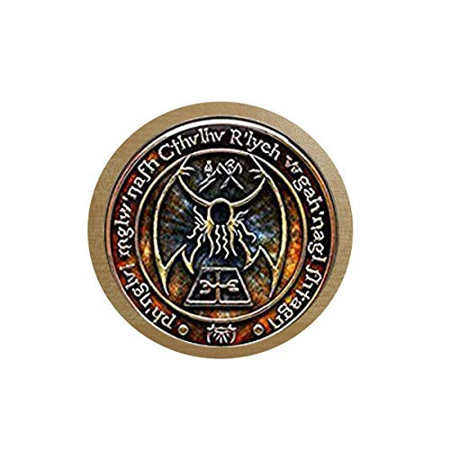Cthulhu R'Lyeh Sigil Pendant Inspired By H.P. Lovecraft icebox Sticker Blackboard Sticker
