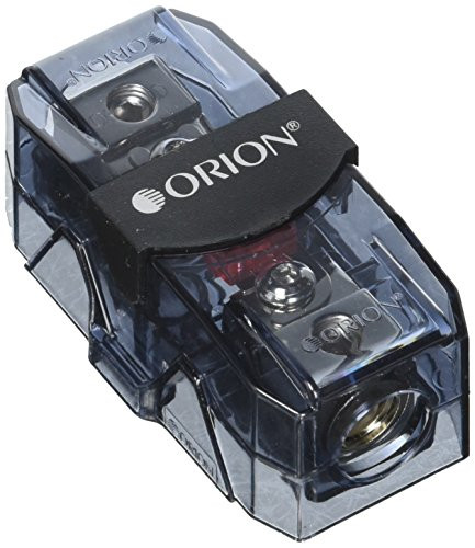 Orion OWFHM1010 0/2 Gauge In/Out with Adaptor Mini ANL Fuse Holder and 150a Fuse Included Nickel Finish