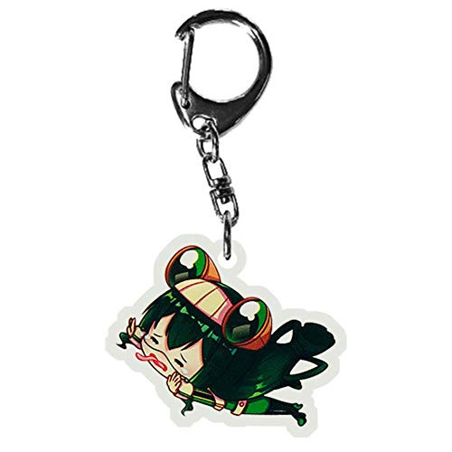 Peoria Boku No Hero Academia Kawaii Acrylic Pendant Keychain for Keys_ Bags and Pencil Cases_E _ Tsuyu Asui_