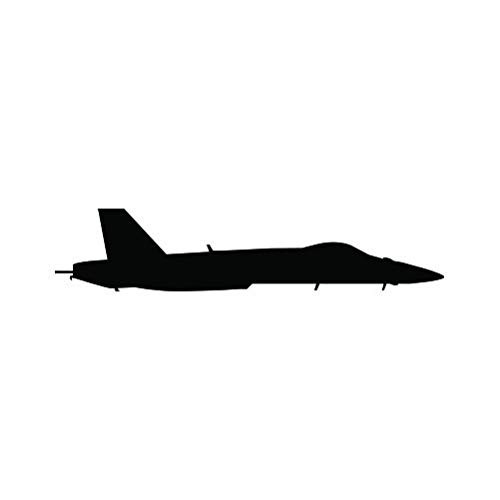 RDW F_18 Hornet Sticker _ Decal _ Die Cut _ F18 Super Hornet _ Matte Black 4.00 inch  x 0.85 inch