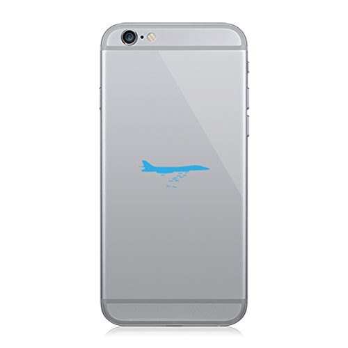 RDW Pair of B1 Bomber Cell Phone Stickers Mobile Lancer Strategic Bomber _ Light Blue
