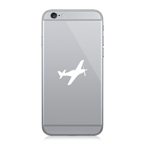 RDW Pair of P_51 Mustang Cell Phone Stickers Mobile WWII Type 2 _ White