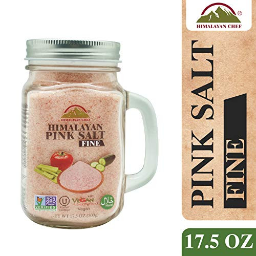 Himalayan Chef Himalayan Pink Salt_ Mason Jar_17.5 Ounce