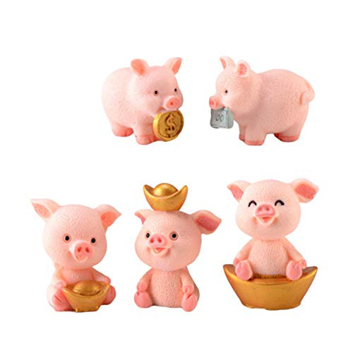 loinhgeo Cute Resin Money Lucky Pig Figurine Statue DIY Miniature Garden Table Ornament Accessory Pretend Play Toy A Plus B Plus C Plus D Plus E loinhgeo Cute Resin Money Lucky Pig Figurine Statue DIY Miniature Garden Table Ornament Accessory Pretend Play Toy A Plus B Plus C Plus D Plus E