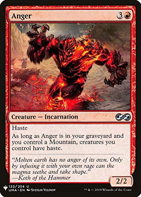 Magic The Gathering _ Anger _ Mystery Booster _ Ultimate Masters Magic The Gathering _ Anger _ Mystery Booster _ Ultimate Masters
