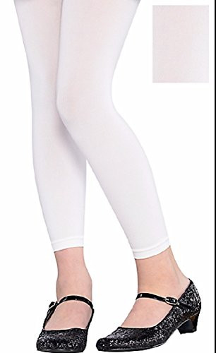 amscan White Footless Tights _ Child M L