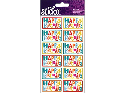 EK Success StickoStickrBirthdaySentiments Sticko Sticker