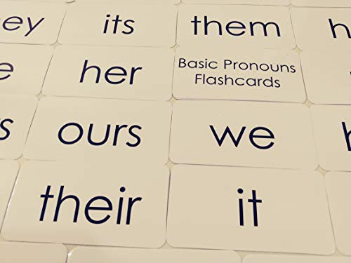 23 Laminated Pronoun Words Flashcards.
