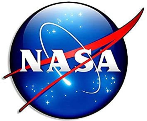 3D Look _ NASA Meatball Logo Shaped Sticker _Insignia Seal Three Space Science Nerd Symbol_