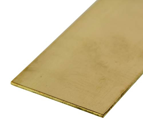 K and S Strips 0.016 X 3 4 inch  X 12 inch  Brass Carded