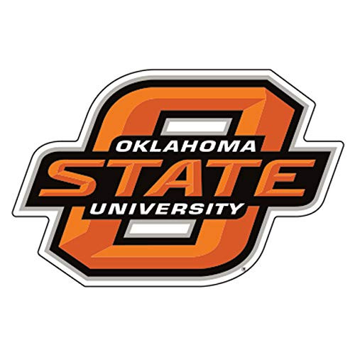 Craftique Oklahoma State Decal _ORG BLK O_State Decal _3''4''6''12''__ 3 inch _