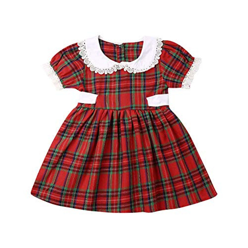 Toddler Baby Girl Plaid Christmas Dress Romper Ruffle Red Plaid Princess Dress Xmas Clothes Party Dress Fall Outfits_2_3Y_ Baby Girl Plaid Dress R_ Toddler Baby Girl Plaid Christmas Dress Romper Ruffle Red Plaid Princess Dress Xmas Clothes Party Dress Fall Outfits_2_3Y_ Baby Girl Plaid Dress R_
