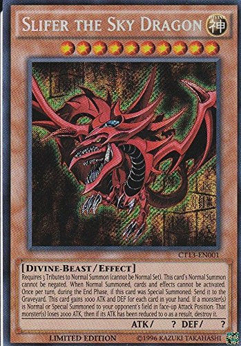 Yugioh Slifer the Sky Dragon _ CT13_EN001 _ Secret Rare _ Limited Edition NM  G fbhre_h4 8rdsf_tg1327377