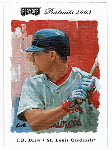 J.D. Drew _ St. Louis Cardinals _Baseball Card_ 2003 Playoff Portrait   110 NM MT