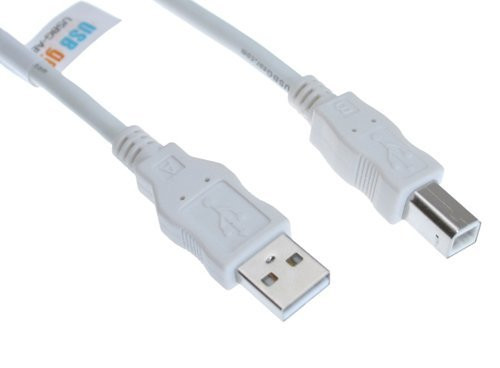 USBGear 2m White USB 2.0 Hi_Speed A Male to B Male Device Cable White