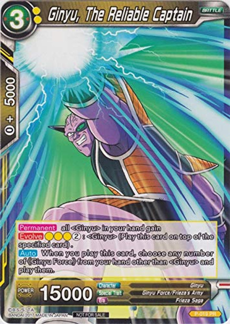 Dragon Ball Super TCG _ Ginyu_ The Reliable Captain _Foil Version_ Cards Ball Super Cards _ P_019