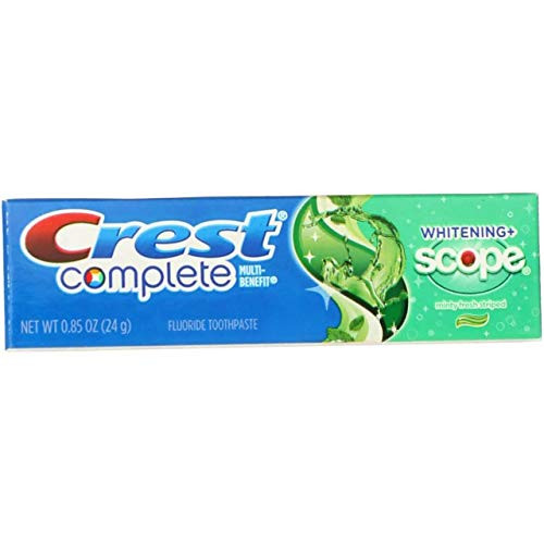 Crest Complete Multi_Benefit Fluoride Toothpaste_ Whitening  Plus  Scope_ Minty Fresh 0.85 oz _Pack of 2_