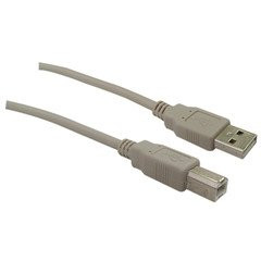 PcConnectTM USB 2.0 Printer Device Cable_ Type A Male to Type B Male_ 3 Foot