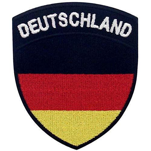 EmbTao Germany Shield Flag Patch Embroidered Applique Iron On Sew On German National Emblem EmbTao Germany Shield Flag Patch Embroidered Applique Iron On Sew On German National Emblem